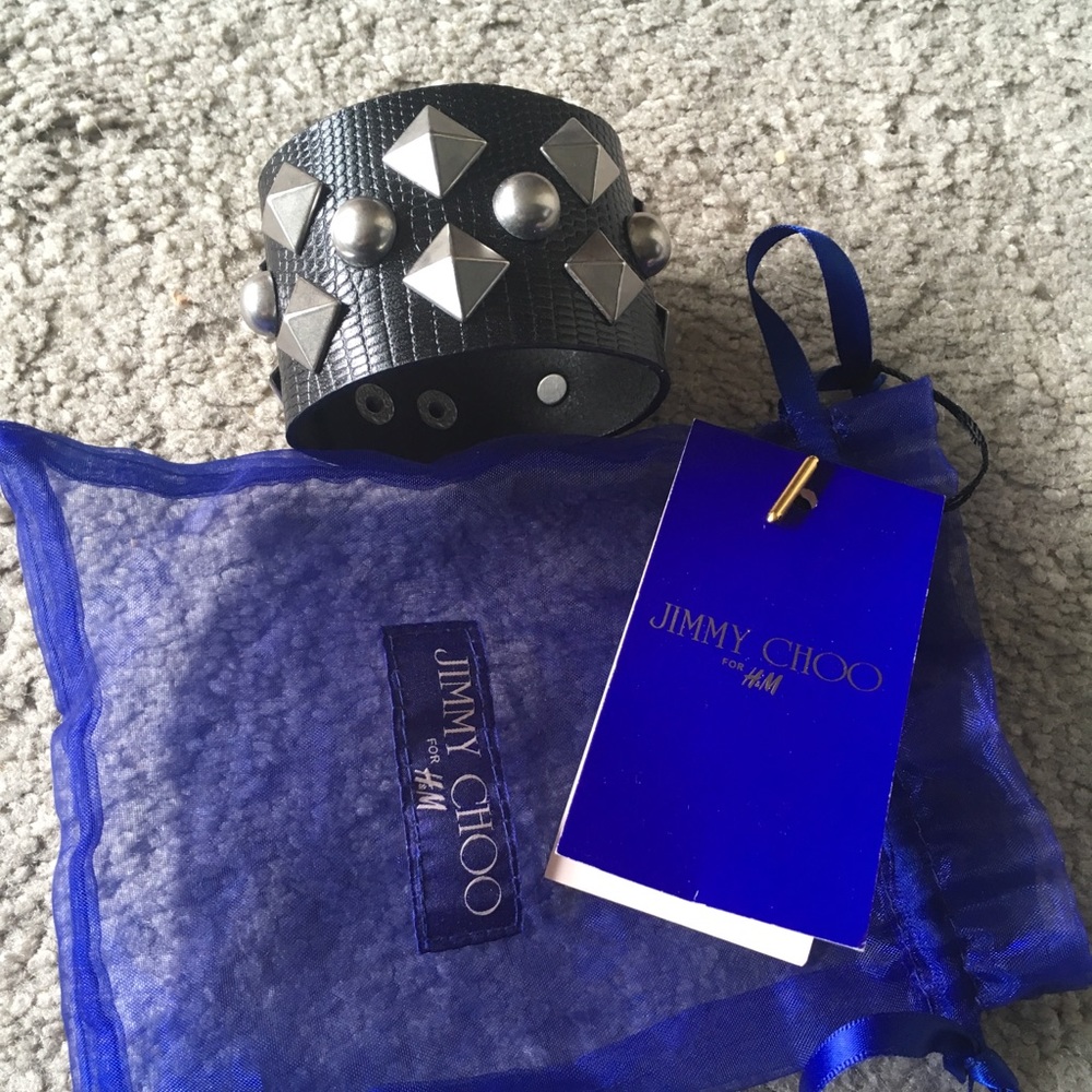 Jimmy Choo for H&M black with silver studded cuff